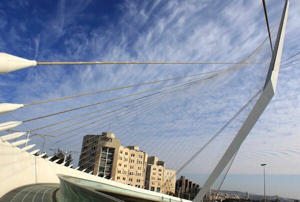 Мост "Арфа Давида" в Иерусалиме