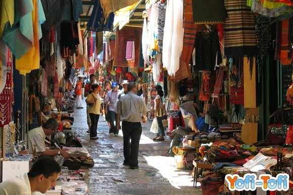 Рынок в старом городе в Иерусалиме